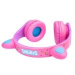 PowerLocus P1 Kids Bluetooth Headphone Smurfs Edition Cat Ears (Pink) - Image 2