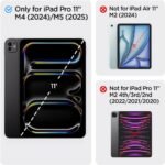 Spigen Apple iPad Pro 11 M5/M4 (2025/2024) Rugged Armor Pro Case (Black) - Image 3