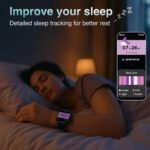 V-Fitness GPS Smart Watch with 2.1 Inch AMOLED Display (Black) - Image 2