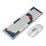 Havit Dual-Mode Wireless 2.4Ghz + Bluetooth Keyboard and Mouse (White)