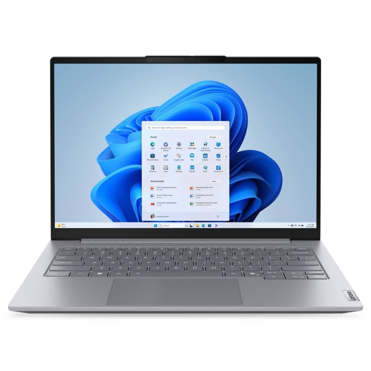 ee21f0b7e6074402906c13143e2115e3.jpg Lenovo ThinkBook 14 Gen 9 14" Core 7 240H 16GB RAM 512GB Business Laptop - Arctic Grey - Image 1