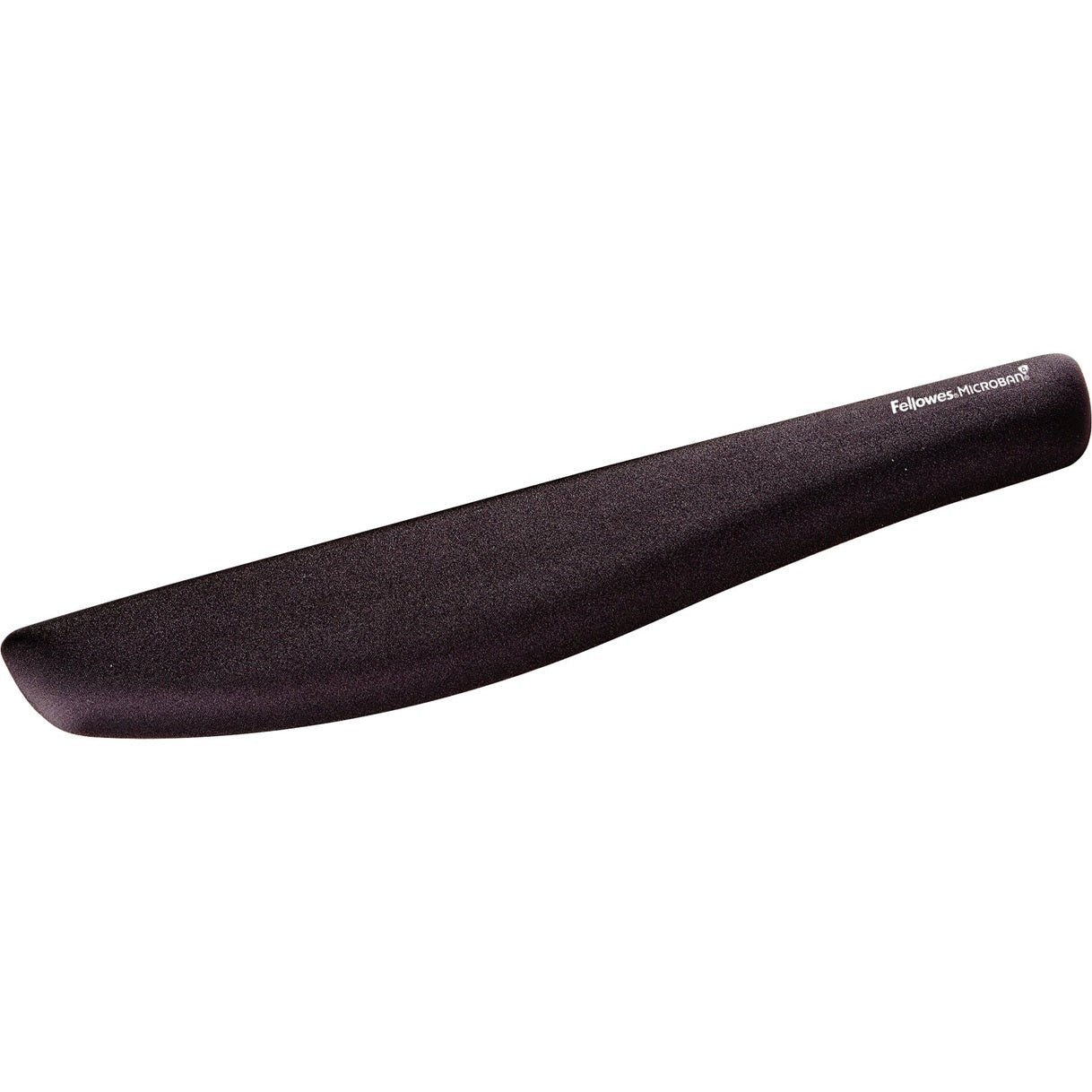 f031c02e34d24d70b5b68f09320870fc.jpg Fellowes Keyboard Palm Support Plush Touch Microban Memory Foam Lycra Black - Image 1